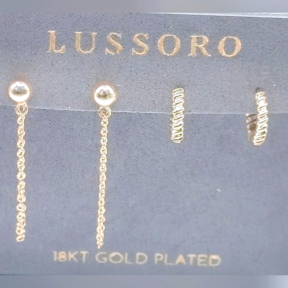 Lussoro 18 Karat Gold Plated Earrings